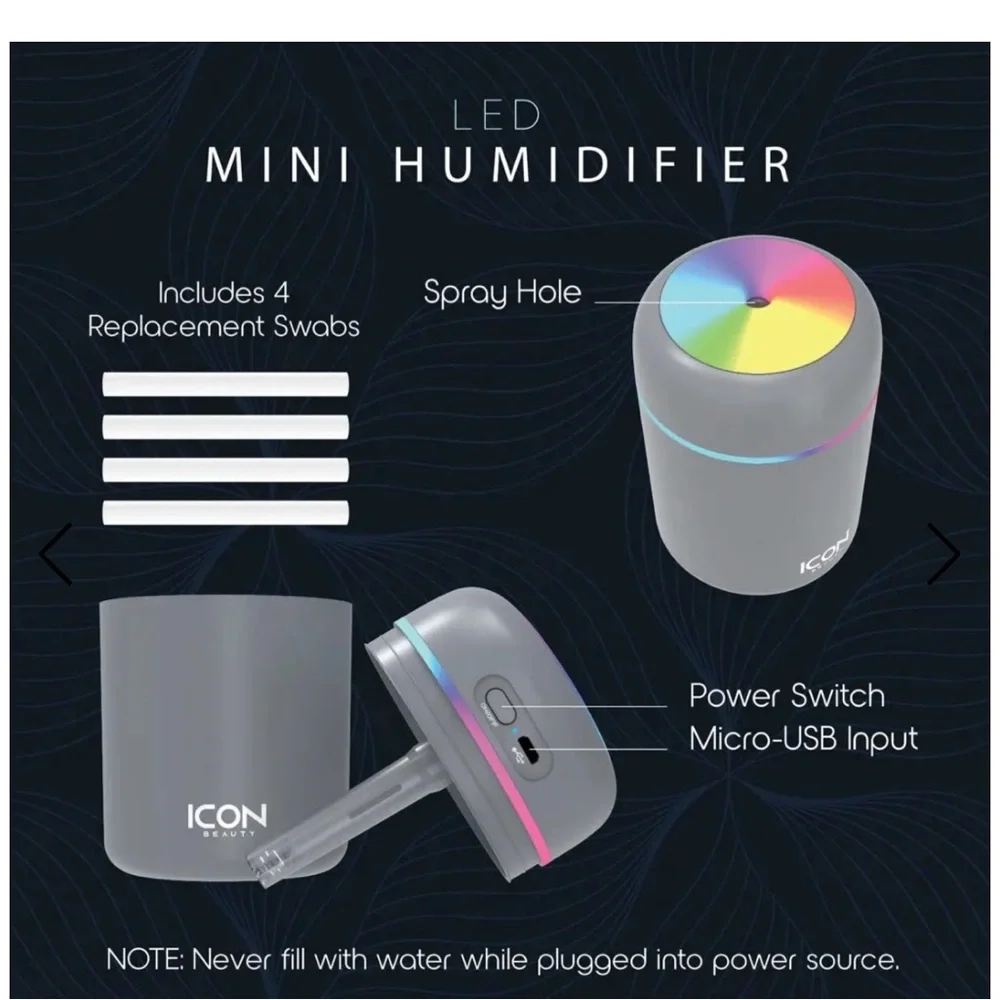ICON Beauty LED Mini Humidifier - Picture 3 of 6